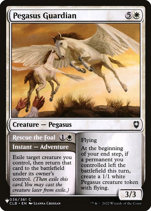 Pegasus Guardian // Rescue the Foal highlighted card art