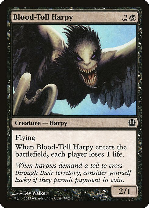 Blood-Toll Harpy from Theros