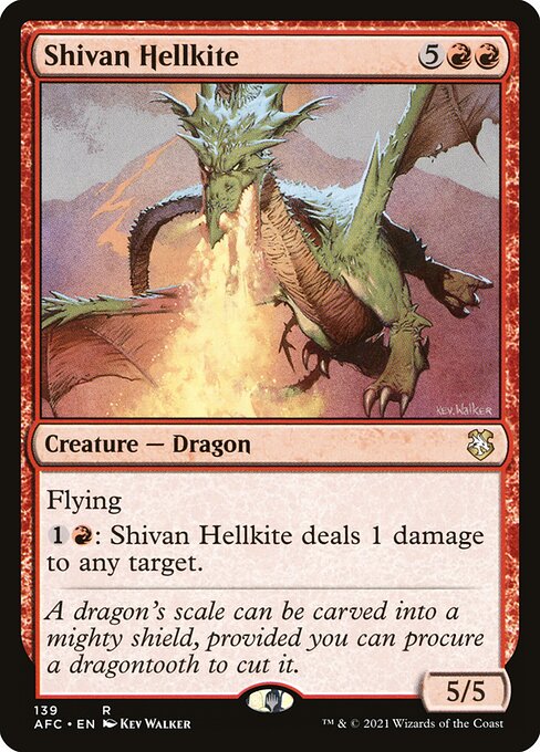 Shivan Hellkite highlighted card art