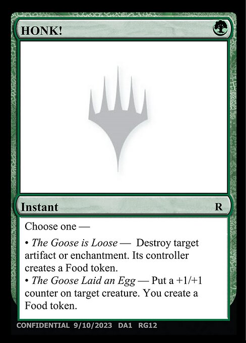 HONK! highlighted card art