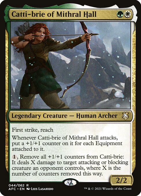 Catti-brie of Mithral Hall from Forgotten Realms Commander