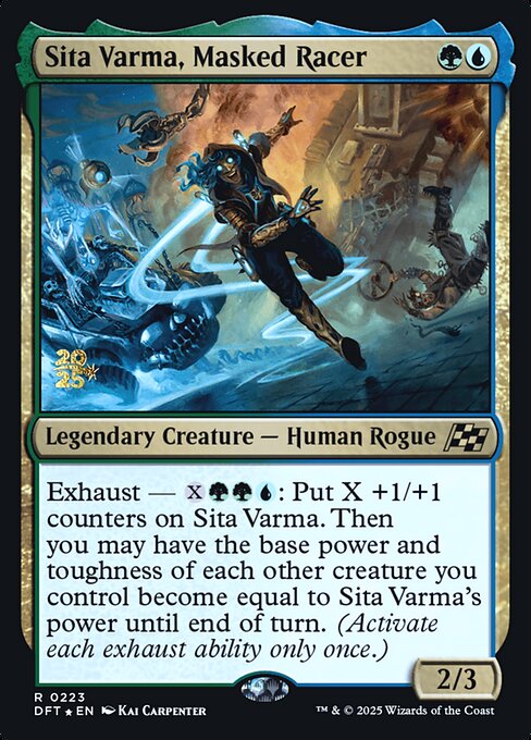 Sita Varma, Masked Racer from Aetherdrift Promos