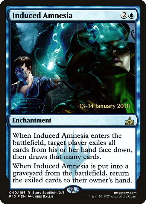 Induced Amnesia from Rivals of Ixalan Promos