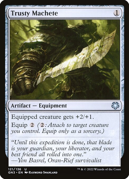 Trusty Machete highlighted card art