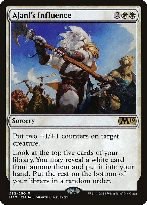 Ajani's Influence highlighted card art