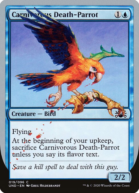 Carnivorous Death-Parrot highlighted card art
