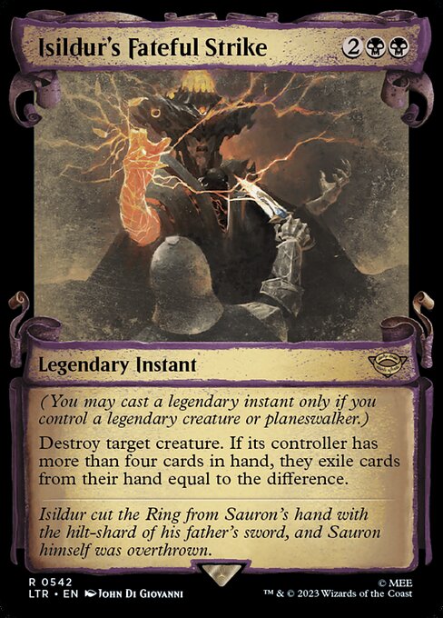 Isildur's Fateful Strike highlighted card art