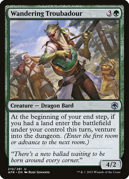 Wandering Troubadour highlighted card art