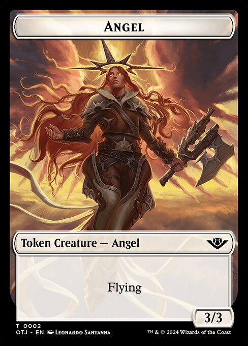 Angel highlighted card art