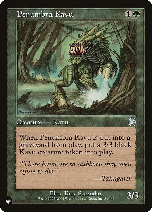 Penumbra Kavu highlighted card art