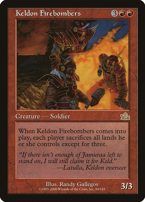 Keldon Firebombers highlighted card art