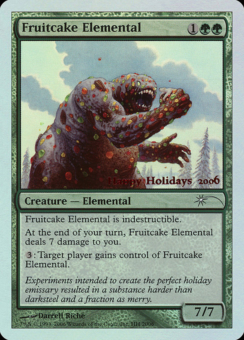 Fruitcake Elemental highlighted card art