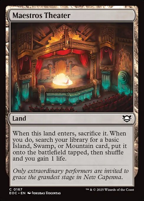 Maestros Theater highlighted card art