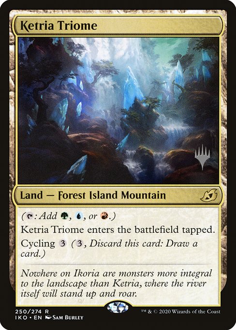 Ketria Triome from Ikoria: Lair of Behemoths Promos