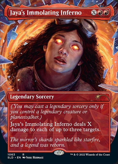 Jaya's Immolating Inferno highlighted card art