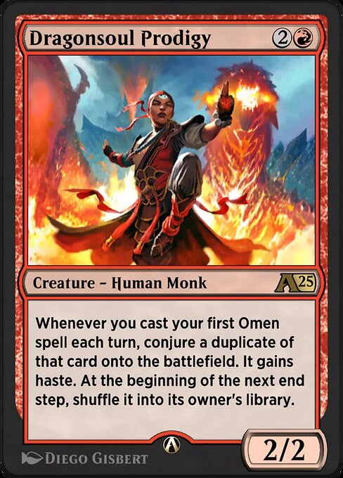 Dragonsoul Prodigy highlighted card art