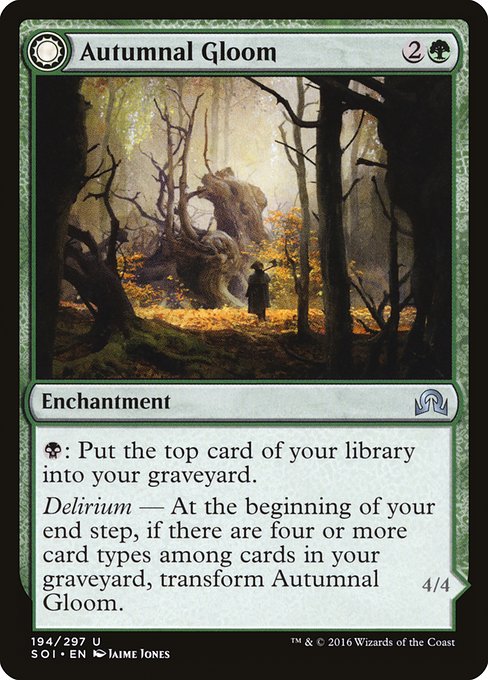 Autumnal Gloom // Ancient of the Equinox from Shadows over Innistrad