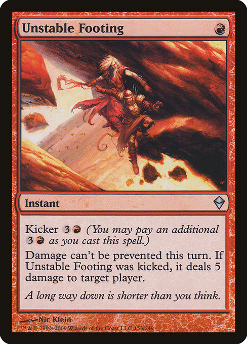 Unstable Footing highlighted card art