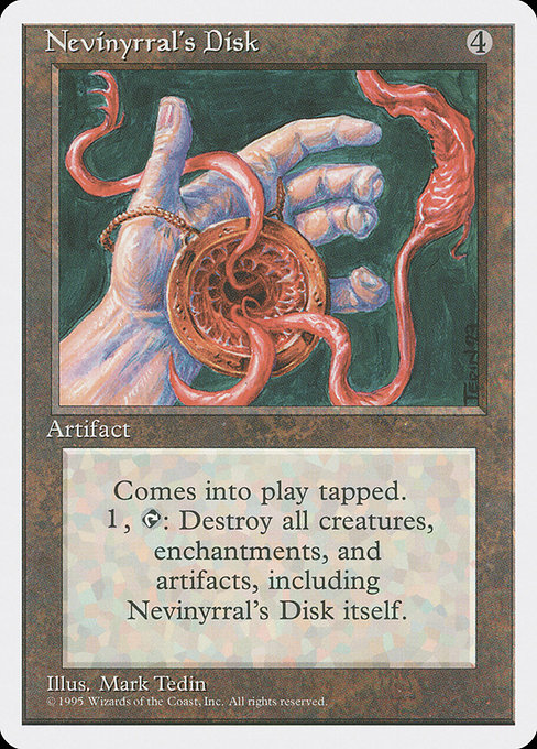 Nevinyrral's Disk from Fourth Edition