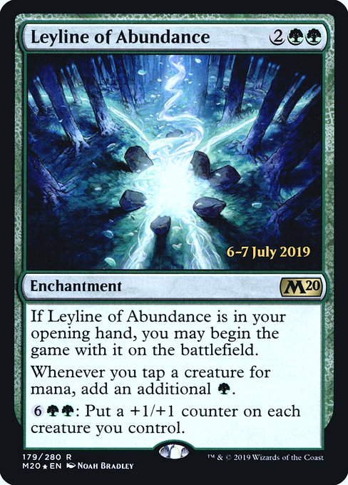 Leyline of Abundance from Core Set 2020 Promos