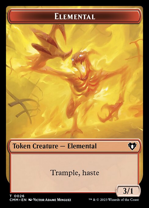 Elemental highlighted card art