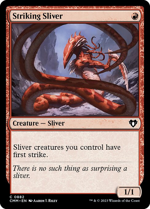 Striking Sliver highlighted card art