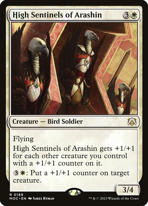 High Sentinels of Arashin highlighted card art