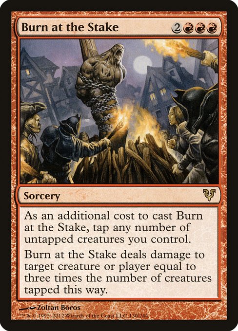 Burn at the Stake highlighted card art