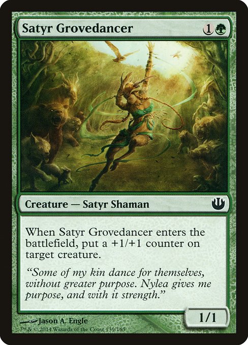 Satyr Grovedancer highlighted card art
