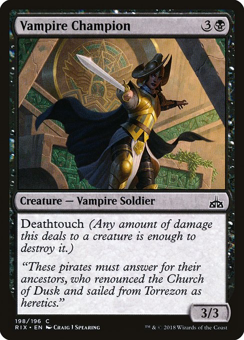 Vampire Champion from Rivals of Ixalan