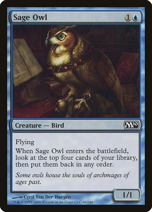 Sage Owl highlighted card art
