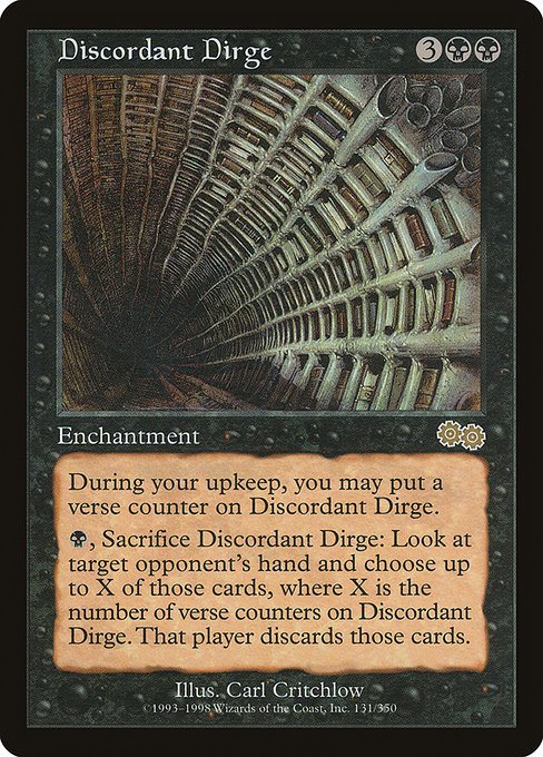 Discordant Dirge highlighted card art