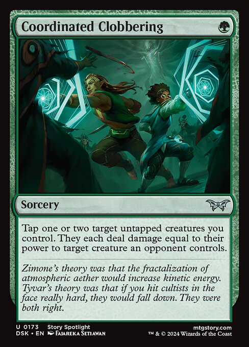 Coordinated Clobbering highlighted card art