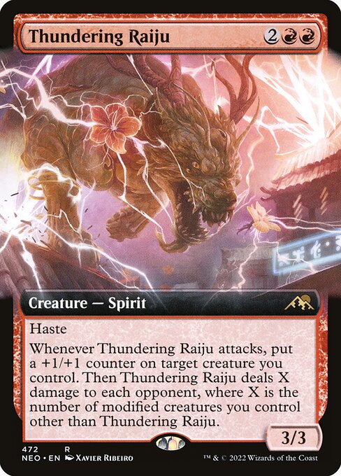 Thundering Raiju from Kamigawa: Neon Dynasty