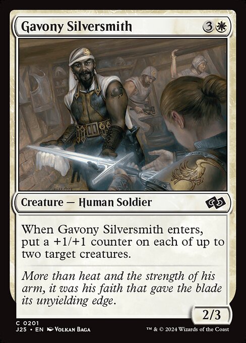 Gavony Silversmith highlighted card art
