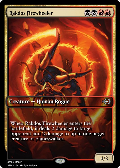 Rakdos Firewheeler from Magic Online Promos