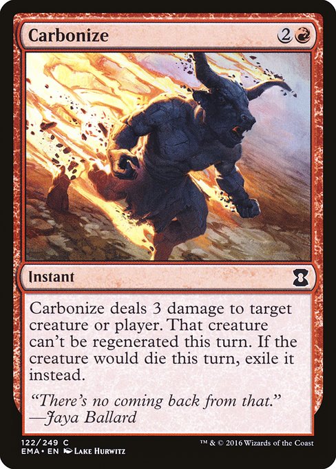 Carbonize highlighted card art