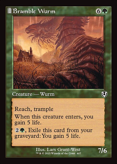 Bramble Wurm from Innistrad Remastered