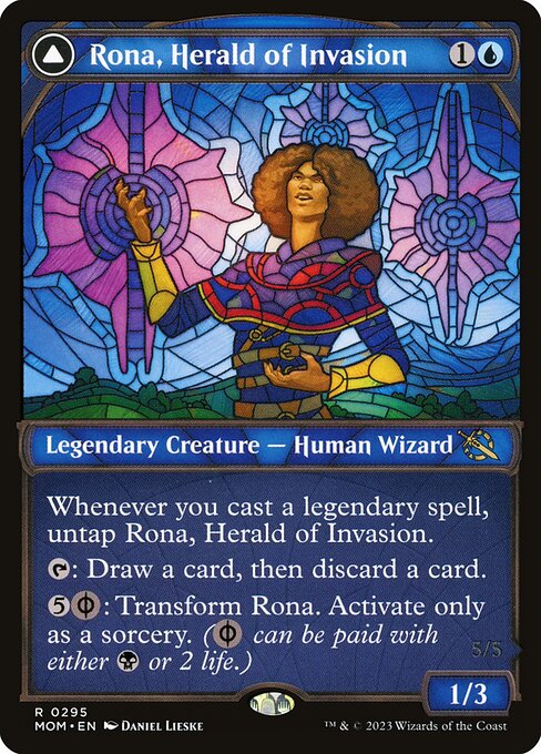 Rona, Herald of Invasion // Rona, Tolarian Obliterator from March of the Machine