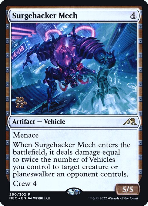 Surgehacker Mech from Kamigawa: Neon Dynasty Promos