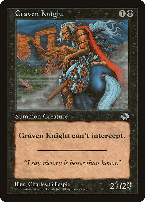 Craven Knight highlighted card art
