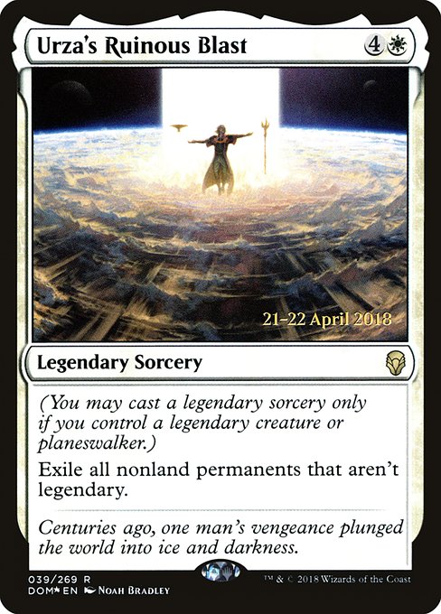 Urza's Ruinous Blast from Dominaria Promos