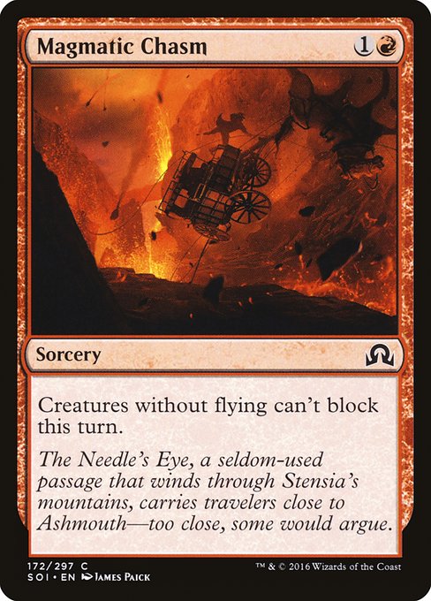 Magmatic Chasm from Shadows over Innistrad
