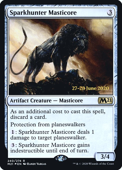 Sparkhunter Masticore from Core Set 2021 Promos