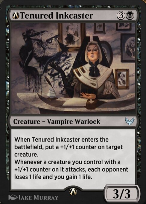 A-Tenured Inkcaster highlighted card art