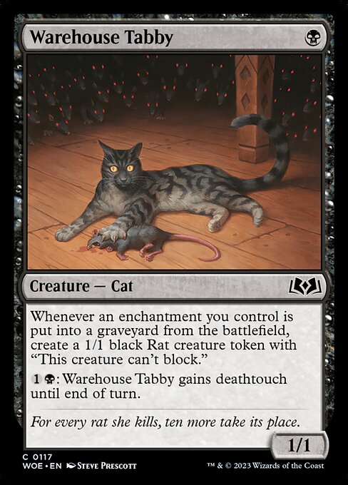 Warehouse Tabby highlighted card art