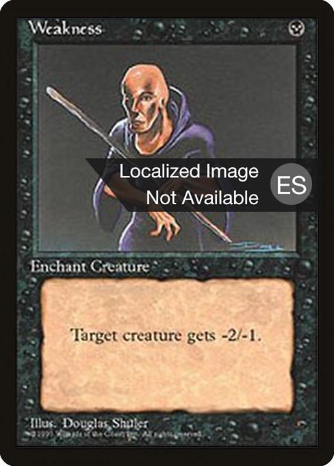 Weakness from Fourth Edition Foreign Black Border