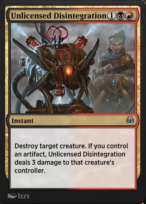 Unlicensed Disintegration from Kaladesh Remastered