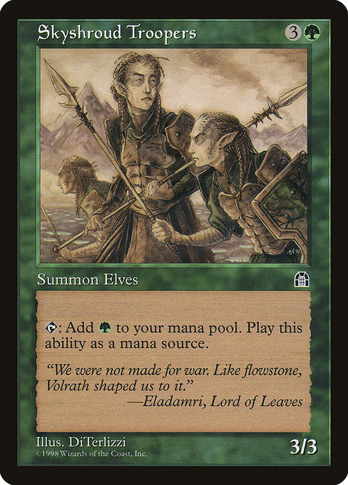 Skyshroud Troopers highlighted card art