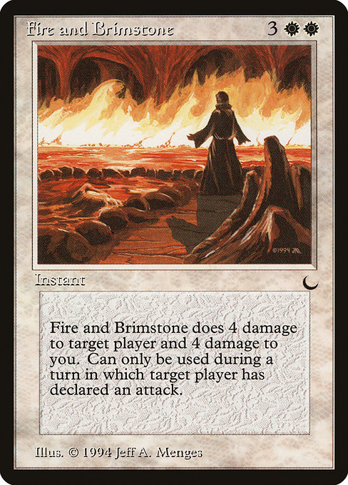 Fire and Brimstone highlighted card art